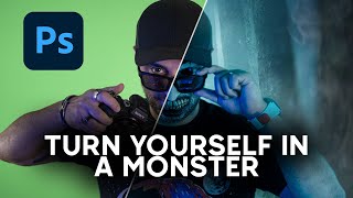 Turning Yourself Into a MONSTER! Photoshop Tutorial (Photoshopping Yourself - Halloween Edition)