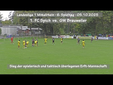 Fussball Landesliga Mittelrhein 1. FC Spich vs. GW Brauweiler