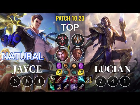 DMO Natural Jayce vs Lucian Top - KR Patch 10.23