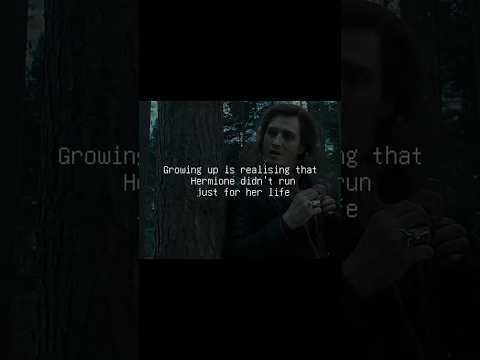 'Run like a girl' #harrypotteredit  #hermionegranger #deathlyhallows #sad #labour
