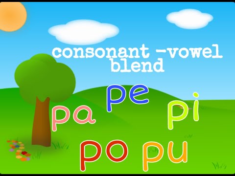 Blending Consonant and Vowel sounds | pa pe pi po pu |English Phonics | Lesson 3