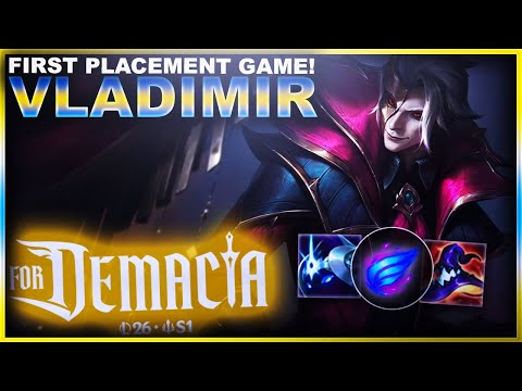 SEASON 2026 BEGINS! MY FIRST RANKED PLACEMENT! VLADIMIR! | League of Legends
