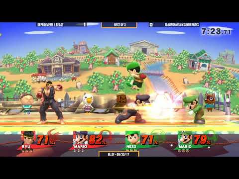 BLSF  Beast & Deployment vs BlazingPasta & Summerhays   Losers Qtr Finals   Smash 4 Doubles