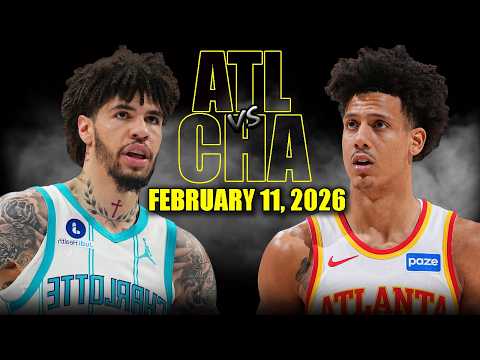 Atlanta Hawks vs Charlotte Hornets Full Game Highlights – February 11, 2026 | NBA Season
