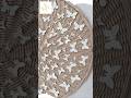 Wicker Wall Plate - Beige Wall Decor with Glow in the Dark Butterflies