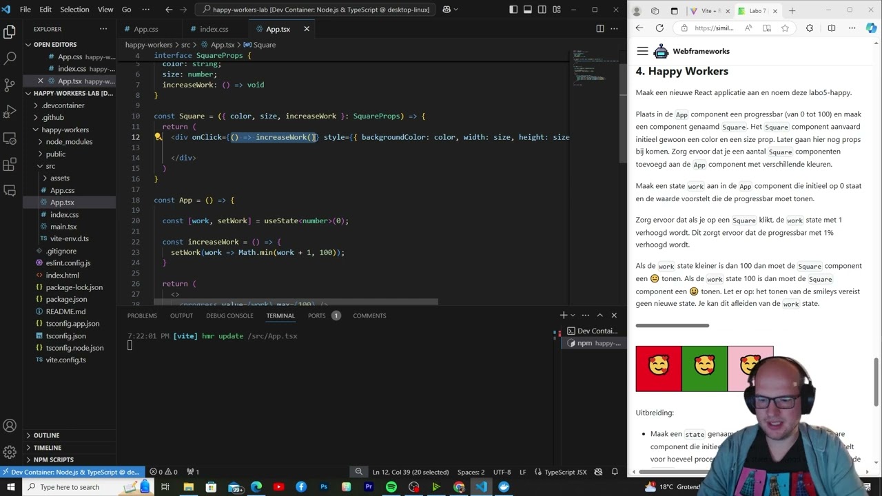 React.JS - Happy Workers