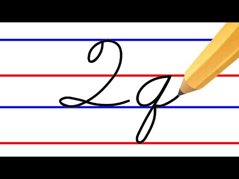 letter Q, cursive handwriting practice