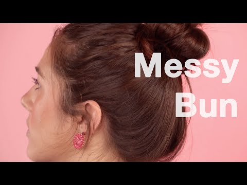 How To Do A Messy Bun On Short Medium And Long Hair L Oreal Paris These tutorials can be recreated in under 3 minutes and depending on how you dress up these hairstyles, you could wear them to work, on a date night, and even more formal events like. how to do a messy bun on short medium