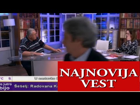 PREKID PROGRAMA  , Marić zbog Šešelja NAPUSTIO EMISIJU