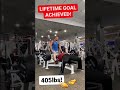 Client PR: 405lbs Bench Press! LIFETIME GOAL ACHIEVED