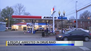 UPDATE: 6 arrested after Charleston, West Virginia gas station drug raid