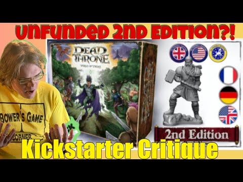 Dead Throne Second Edition - Kickstarter Critique Review