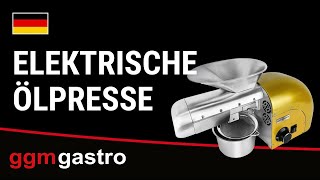 Presse à huile électrique - Gris - 1,8kW - 5-8kg/h