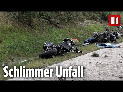 A9: Transporter rast in Gruppe von 4 Bikern