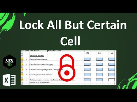 How To Protect All But Certain Cells In Excel Worksheet