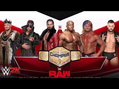 WWE Six-Way Elimination Match for United States Title - Raw WWE 2k22