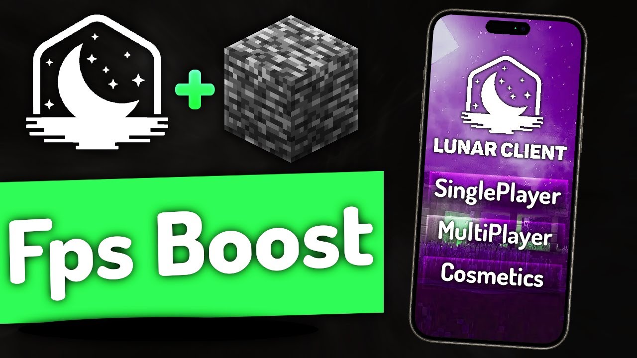 Finally Lunar Client released for Mcpe lag fix and fps boost client Lunar client Bedrock