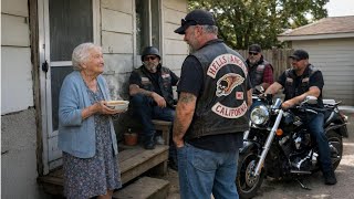 Elderly Widow Fed 30 Stranded Bikers — Next Morning 800 Hells Angels Rebuilt Her Entire House