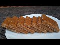 Only Two Ingredients Sweet Recipie Very Quick And Easy Peanut Chikki Crushed Peanut Chikki