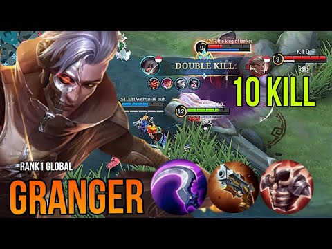 Granger Jungle 10 Kill Die 0  Top 1 Global By Mikazaa. - MOBILE LEGEND
