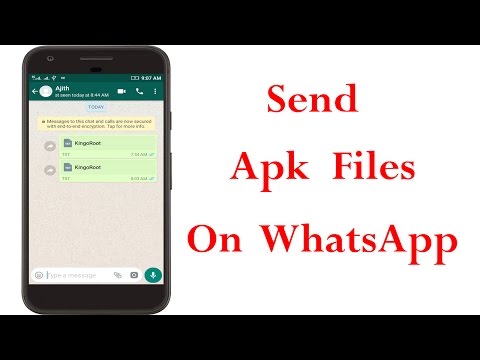 How To Send Apk File In Whatsapp(Games,Apk,App) Video