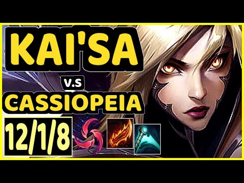 INNAXE (KAI'SA) vs CASSIOPEIA - 12/1/8 KDA BOTTOM ADC CHALLENGER GAMEPLAY - EUW