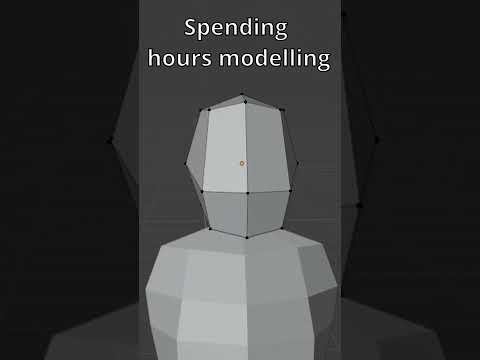 Modelling in blender only to have shading problems in my first unity game! #shorts