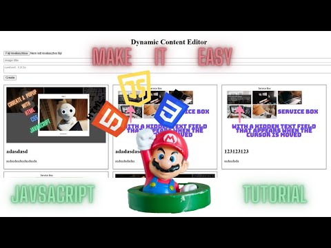 Javascript Dynamic Content Editor Tutorial Create Interactive Web Pages
