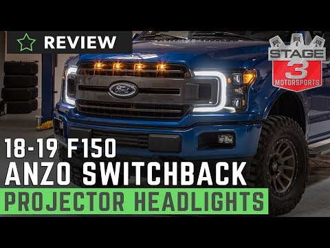 2018 - 2019 F150 ANZO Plank Style Switchback Projector Headlights Review