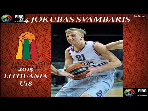 Jokubas Svambaris 2015 Lithuainia UM18 European Championship