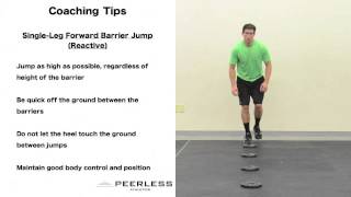 176. Single Leg Forward Barrier Jump (Reactive)