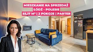 Mieszkanie 2-pokojowe na sprzedaż Łódź Polesie — 55,17 m²