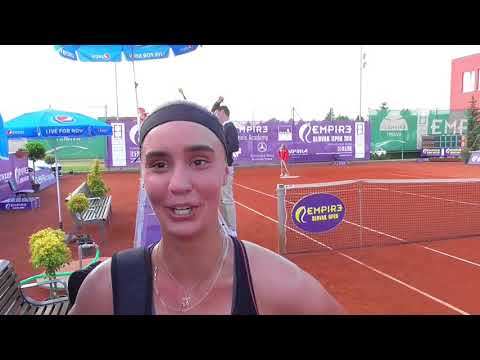 EMPIRE Slovak Open 2018: 1R, interview, Anhelina KALININA (UKR) - Vera ZVONAREVA (RUS) 6-4 4-6 6-2