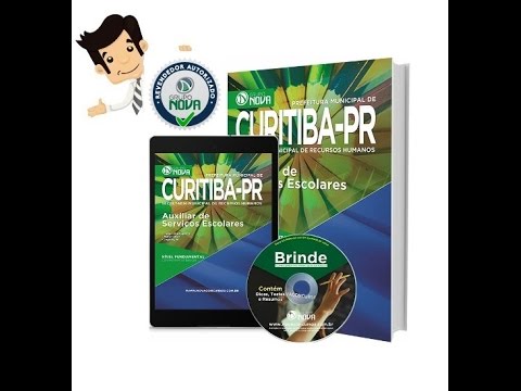 Apostila Concurso Prefeitura de Curitiba 2016 - Auxiliar Serviços Escolares