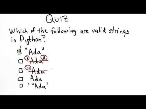 Valid Strings Solution Intro to Computer Science