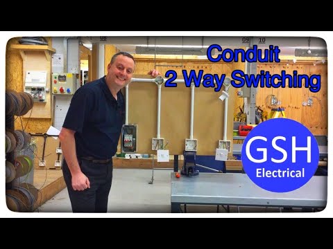 Conduit Loop-in Method for Wiring 2 Way Switching of a Lighting Circuit Connections Explained