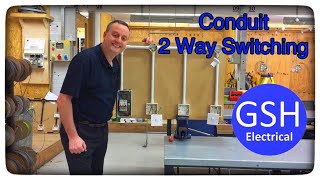 Conduit Loop-in Method for Wiring 2 Way Switching of a Lighting Circuit Connections Explained