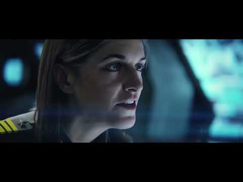 Halo 2 Anniversary cinematic trailer still: Master Chief and Arbiter in split-screen tension