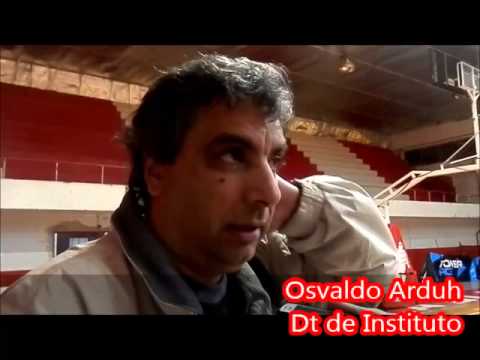 Osvaldo Arduh Dt de Instituto  Basquet
