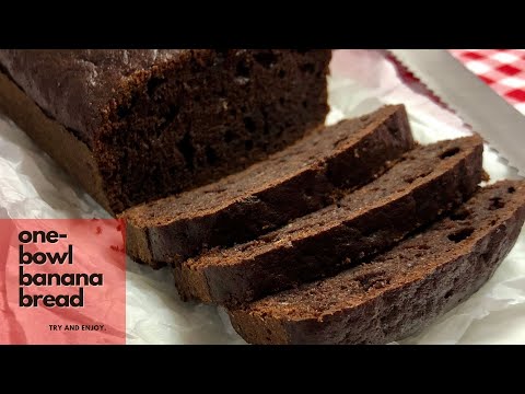 The best, most simple, one-bowl banana bread I know