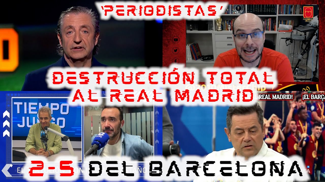💥¡ANIQUILADOS!💥 PERIODISTAS DESTRUYEN al #REALMADRID tras el 2-5 ante #BARCELONA 😱
