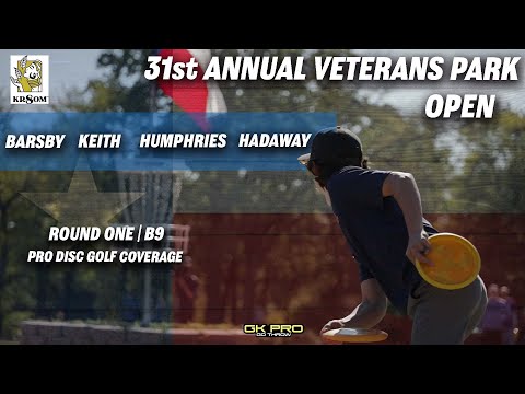 31st Veterans Park Open | RD1 B9 | Barsby, Keith, Humphries, Hadaway | 2021 | GKpro | Disc Golf