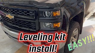 Installing a Leveling kit on a 2015 silverado!