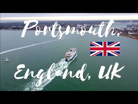 🚢 Portsmouth Seashore, England Drone Flight Video | Motivational Music | World from Above