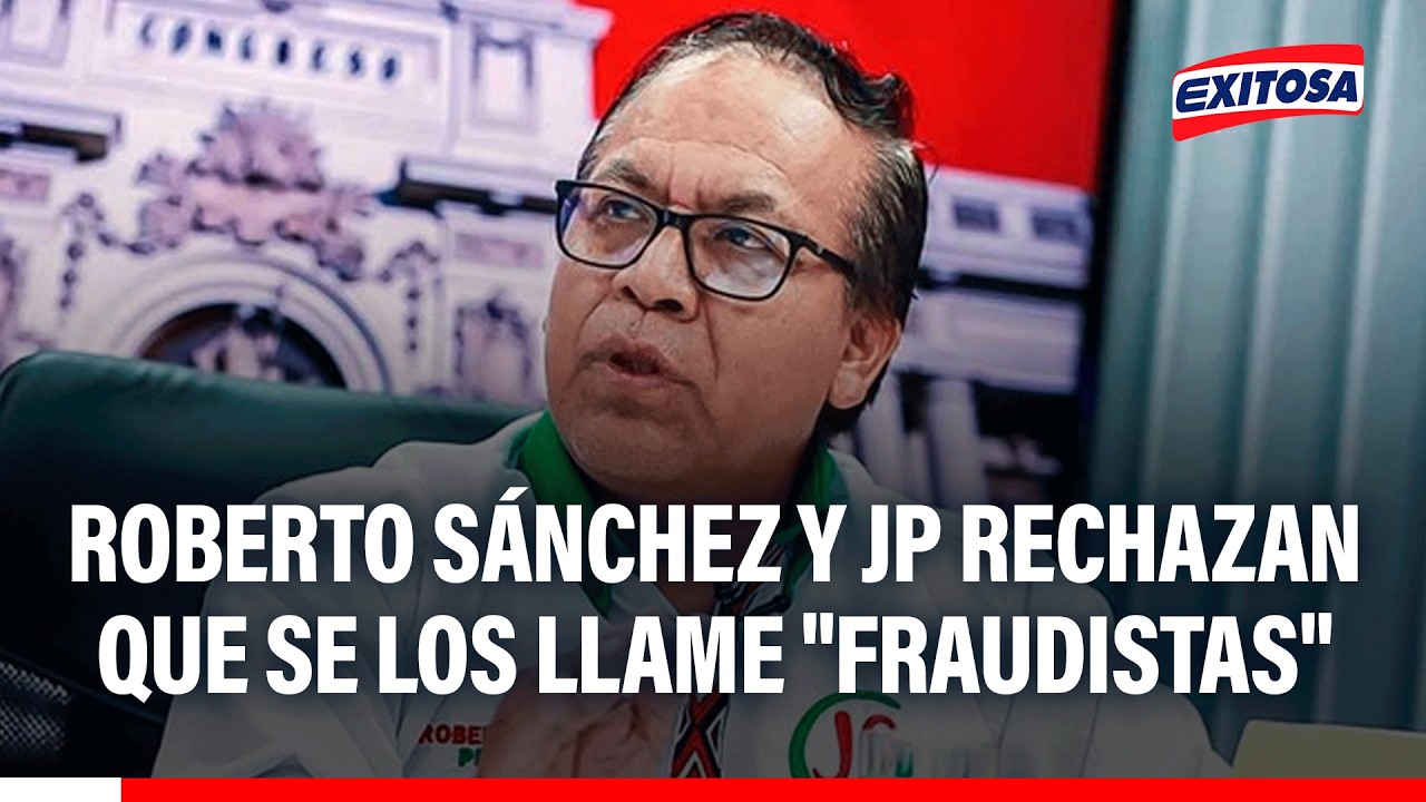 🔴🔵 Roberto Sánchez y Juntos por el Perú rechazan que se los llame "fraudistas"