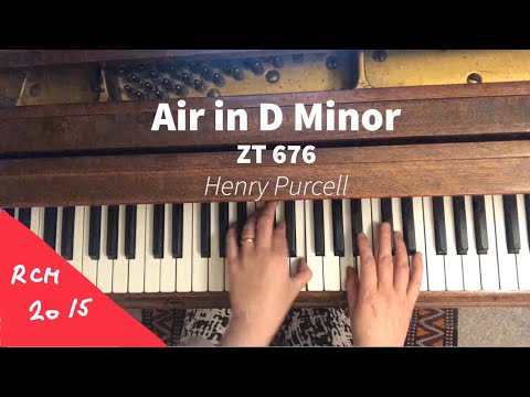 Air in D Minor by Henry Purcell - RCM 2 Repertoire