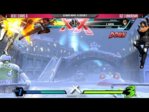 Xanadu Games Monthly - Aug. 2015 - UMVC3 Grand Finals - DCB | Chris D VS. CTRL | Unknown