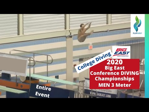 2020 Big East Conference Diving Championships - Mens 3 Meter Springboard Diving Finals