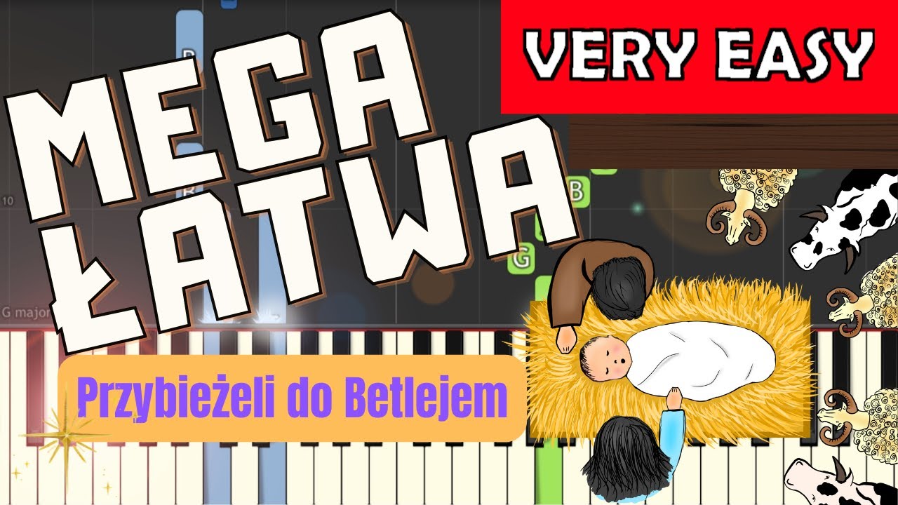 🎹 Przybieżeli do Betlejem - Piano Tutorial (MEGA ŁATWA wersja) 🎹