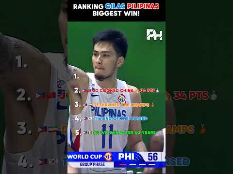 GILAS PILIPINAS BIGGEST WINS 🇵🇭 #gilaspilipinas #basketball